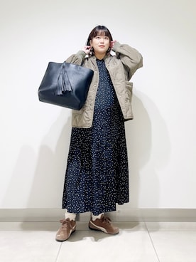 「アイテム（ブルゾン）」を使った、サトみ。さん（レディース・151cm）の秋コーディネート