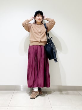 「アイテム（帽子）」を使った、サトみ。さん（レディース・151cm・30代）の秋コーディネート