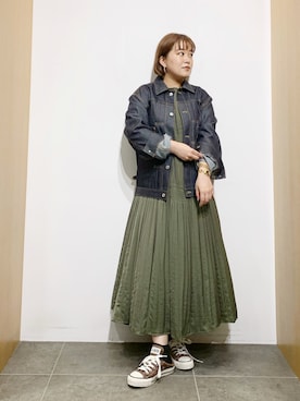 「URBAN RESEARCH ROSSO」｜「アイテム（デニムジャケット）」を使った、サトみ。さん（レディース・151cm）の夏コーディネート
