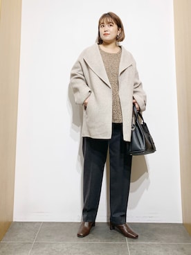 「Coming soon…」｜「アイテム（その他アウター）」を使った、サトみ。さん（レディース・151cm）の秋コーディネート