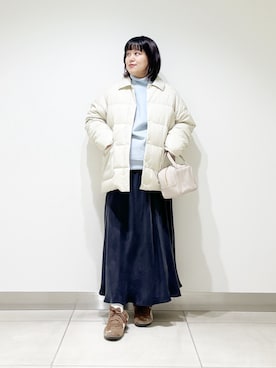 「冬の注目アウター」｜サトみ。さん（レディース・151cm）の秋コーディネート