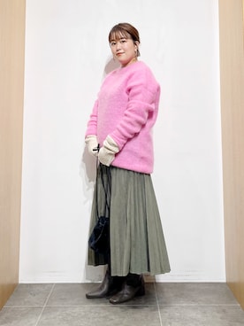 「URBAN RESEARCH（アーバンリサーチ）のアイテム（手袋）」を使った、サトみ。さん（レディース・151cm）の秋コーディネート