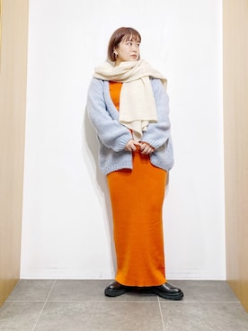 「TRICOTS JEAN MARC（トリコットジーンマルク）のアイテム」を使った、サトみ。さん（レディース・151cm）の冬コーディネート