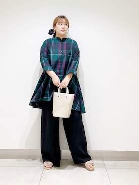 「アイテム（シュシュ）」を使った、サトみ。さん（レディース・151cm・20代）の夏コーディネート