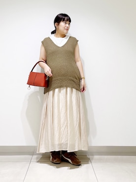 「アイテム（ショルダーバッグ）」を使った、サトみ。さん（レディース・151cm・30代）の夏コーディネート