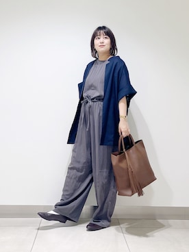 「アイテム（ジャケット/アウター）」を使った、サトみ。さん（レディース・151cm・30代）の秋コーディネート