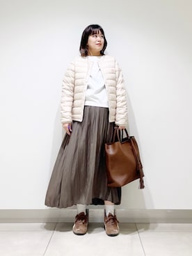「アイテム（その他アウター）」を使った、サトみ。さん（レディース・151cm）の秋コーディネート