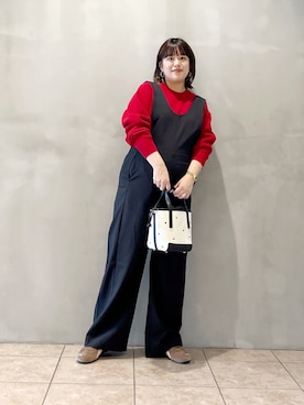 「FORK&SPOON（フォークアンドスプーン）のアイテム（ワンピース）」を使った、サトみ。さん（レディース・151cm）の秋コーディネート