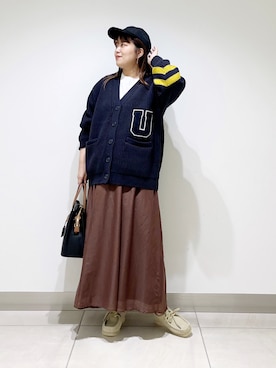 「レタードカーディガン」｜サトみ。さん（レディース・151cm）の夏コーディネート