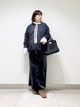 「ボウタイブラウス」｜サトみ。さん（レディース・151cm）の秋コーディネート