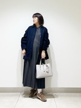 「アイテム（カバーオール）」を使った、サトみ。さん（レディース・151cm・30代）の秋コーディネート