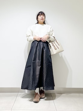 「アイテム（スウェット）」を使った、サトみ。さん（レディース・151cm・30代）の秋コーディネート