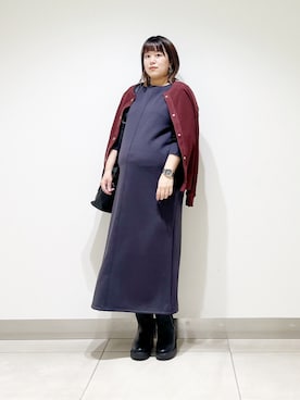 「アイテム（ワンピース/ドレス）」を使った、サトみ。さん（レディース・151cm）の秋コーディネート