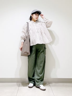 「アイテム（帽子）」を使った、サトみ。さん（レディース・151cm・30代）の夏コーディネート