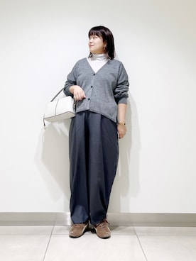 「カーディガン」｜サトみ。さん（レディース・151cm）の秋コーディネート