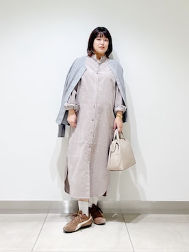 「秋のシャツ着こなし術」｜サトみ。さん（レディース・151cm）の秋コーディネート