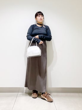 「アイテム（ボストンバッグ）」を使った、サトみ。さん（レディース・151cm・30代）の夏コーディネート