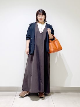 「アイテム（ジャケット/アウター）」を使った、サトみ。さん（レディース・151cm）の秋コーディネート