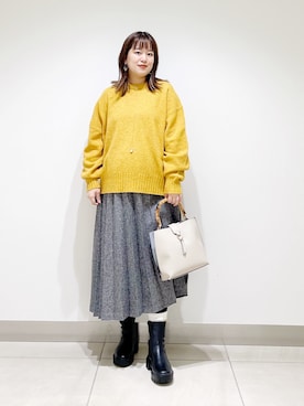 「URBAN RESEARCH DOORS」｜サトみ。さん（レディース・151cm）の冬コーディネート