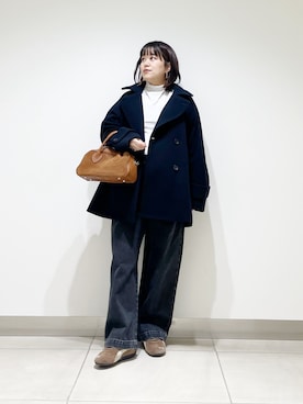 「アイテム（ピーコート）」を使った、サトみ。さん（レディース・151cm・30代）の秋コーディネート