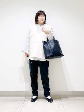 「アイテム（バッグ）」を使った、サトみ。さん（レディース・151cm・30代）の秋コーディネート
