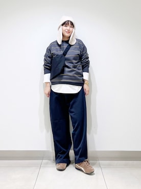 「アイテム（ニットキャップ/ビーニー）」を使った、サトみ。さん（レディース・151cm・30代）の秋コーディネート