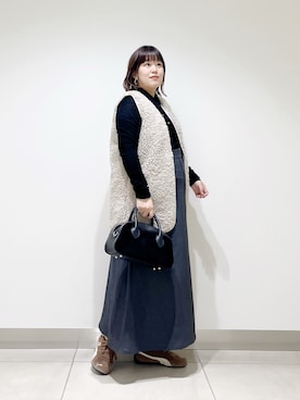 サトみ。さん（骨格ストレート・レディース・151cm）の秋コーディネート