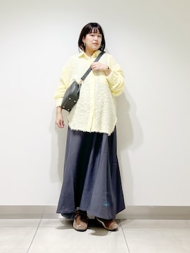 「アイテム（タンクトップ）」を使った、サトみ。さん（レディース・151cm）の秋コーディネート