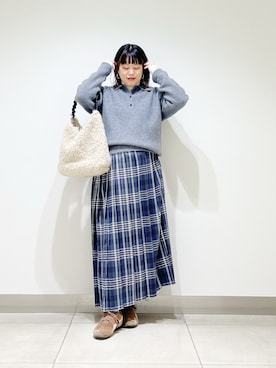 「アイテム（スカート）」を使った、サトみ。さん（レディース・151cm・30代）の秋コーディネート