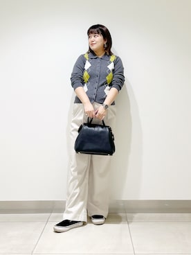 「アイテム（ボストンバッグ）」を使った、サトみ。さん（レディース・151cm・30代）の秋コーディネート