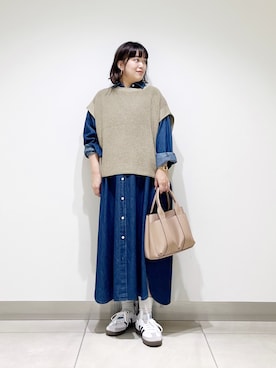 「アイテム（ニット/セーター）」を使った、サトみ。さん（レディース・151cm・30代）の夏コーディネート