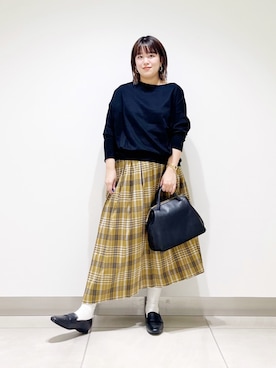 「アイテム（パンプス）」を使った、サトみ。さん（レディース・151cm）の秋コーディネート