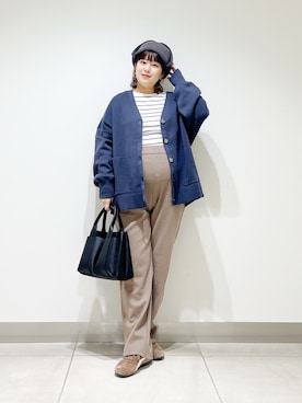 「URBAN RESEARCH（アーバンリサーチ）のアイテム（カーディガン/ボレロ）」を使った、サトみ。さん（レディース・151cm）の秋コーディネート