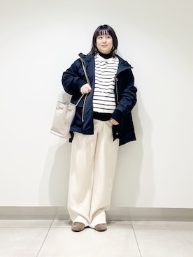「アイテム（マウンテンパーカー）」を使った、サトみ。さん（レディース・151cm・30代）の秋コーディネート
