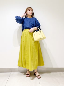 「オンオフ兼用」｜サトみ。さん（レディース・151cm・20代）の春コーディネート
