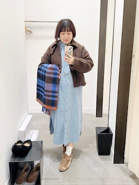 「アイテム（その他アウター）」を使った、サトみ。さん（レディース・151cm・30代）の秋コーディネート