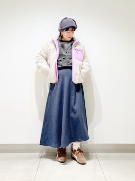 「アイテム（帽子）」を使った、サトみ。さん（レディース・151cm・30代）の秋コーディネート