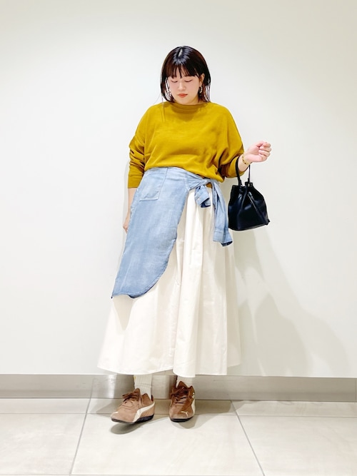 りー様　リクエスト セール】タックフライスロングスリーブTシャツ（Tシャツ/カットソー