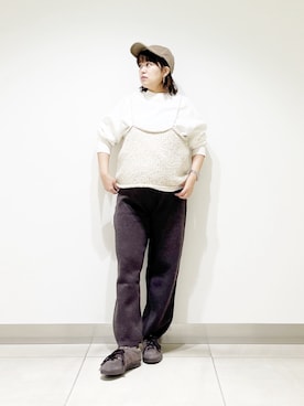「アイテム（帽子）」を使った、サトみ。さん（レディース・151cm・30代）の秋コーディネート