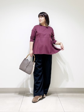 「RODE SKO（ロデスコ）のアイテム」を使った、サトみ。さん（レディース・151cm）の秋コーディネート