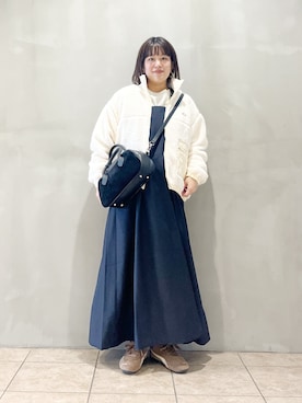 「アイテム（ワンピース/ドレス）」を使った、サトみ。さん（レディース・151cm・30代）の秋コーディネート