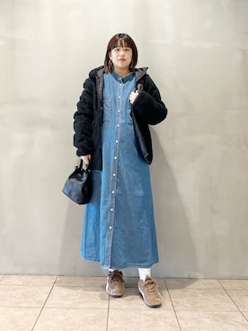 「アイテム（ワンピース/ドレス）」を使った、サトみ。さん（レディース・151cm）の秋コーディネート