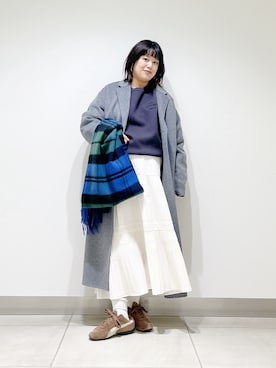 「アイテム（スニーカー）」を使った、サトみ。さん（レディース・151cm）の秋コーディネート