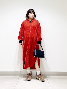 「アイテム（ワンピース）」を使った、サトみ。さん（レディース・151cm・30代）の秋コーディネート