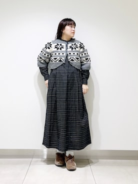 「アイテム（ワンピース/ドレス）」を使った、サトみ。さん（レディース・151cm・30代）の秋コーディネート