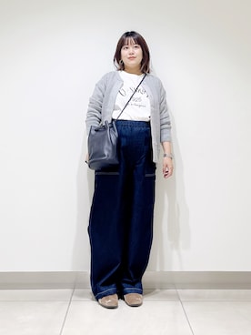 「アイテム（カーディガン/ボレロ）」を使った、サトみ。さん（レディース・151cm）の秋コーディネート