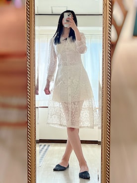 相沢梨紗さん（レディース・159cm）の春コーディネート