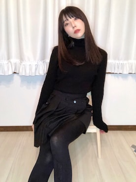 相沢梨紗さん（レディース・159cm）の冬コーディネート