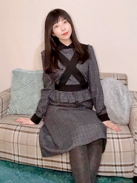「EATME」｜「アイテム（ワンピース/ドレス）」を使った、相沢梨紗さん（レディース・159cm）の春コーディネート