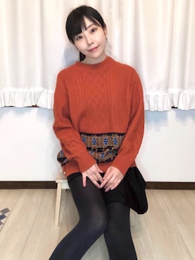 「malamute（マラミュート）のアイテム」を使った、相沢梨紗さん（レディース・159cm）の冬コーディネート